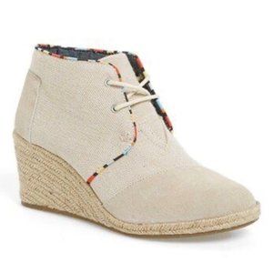TOMS Espadrille Wedge Boots
